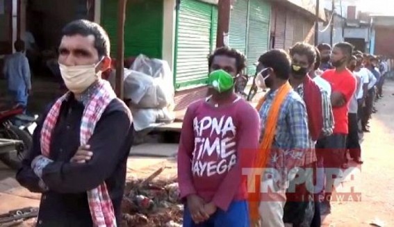 Migrant workers get Rs. 1000, dry rations from Govt of Tripura