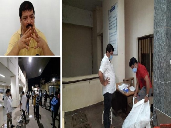 Ex Health Minister Sudip Barman thanked Biomedical Instrumentation Engineer Ratul Dey for immediate response to save GB COVID patients on Friday Midnight by fixing oxygen pressure issue: Expressed resentment over reluctance of duty bound Officials