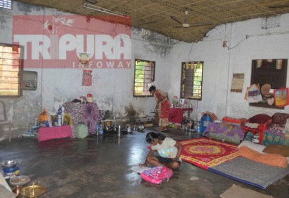 Family living in Govt school from 3 years after Flood devastated home as Govt could arrange housing for them yet