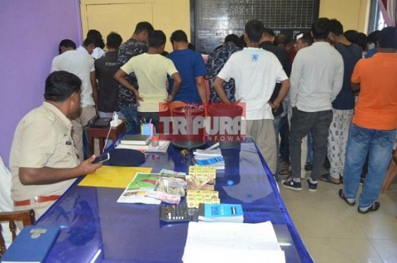 Police arrested 41 gamblers, Seized Rs. 65,000  