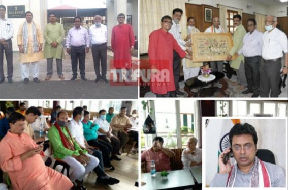 Biplab Debâ€™s removal from CM Post imminent, 27 BJP MLAs officially against Biplabâ€™s misrule : Rebel group BJP leaders met Tripura Governor, Central Observers arriving Nov end to select new CM