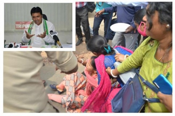 Amid all Blame Games, beating of Teachers via Police was display of Biplab Debâ€™s extreme Immature, Intolerant leadership