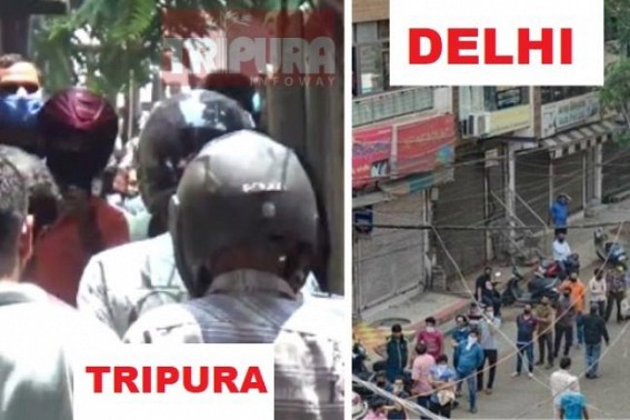 Not only in Agartala, but Liquor shopsâ€™ uncontrolled gathering turns unified problems across India 