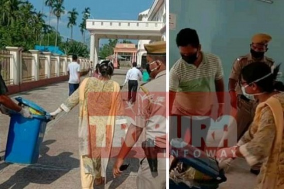 Tripuraâ€™s Dhalai  Dist DM spotted cleaning Quarantine Centre amid COVID19 pandemic