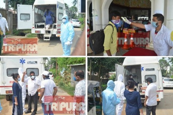 53 Chennai returnees tested COVID-19 Positive in Tripura : State reports first COVID Positive Doctor, BSF Jawans at Akhaura Checkpost duty too found positive