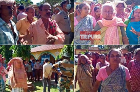 Rs. 340 wage ? Protest by MGNREGA Women Workers in Belonia as they were paid only Rs. 30 as mandays 