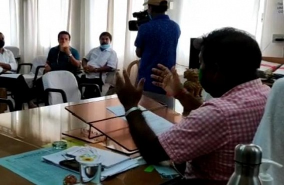 Sadar SDM organised a meeting with all the puja committees, Social organisations of Agartala regarding Durga Puja 2020