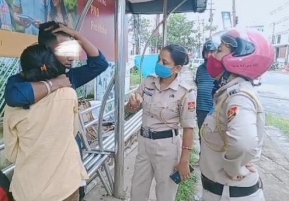 West Women Police rescued one minor couple who escaped from home: Informed their parents