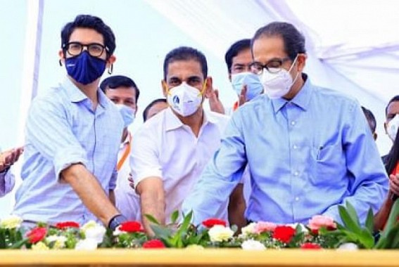 Thackeray launches tunnel digging on Coastal Road project