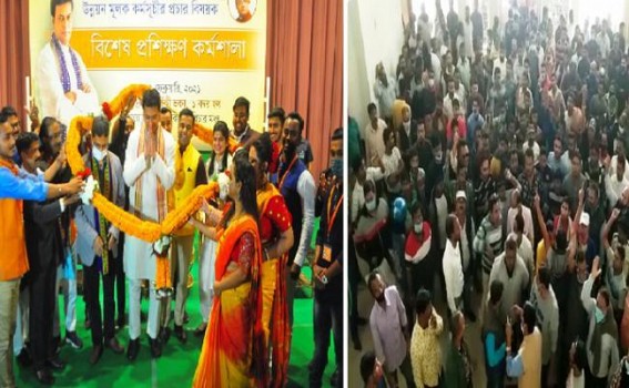 BJP Funded IT Cell now used by Biplab Deb 'alone' for Self-Propaganda : 'We support Biplab Deb' slogan trained to IT Cell 