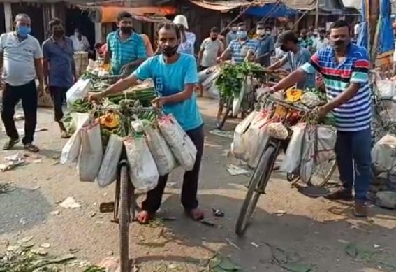 COVID-19, Second Wave : Moving Carts, Bicycles are back to give Door To Door Services as COVID Outburst triggers Tension 