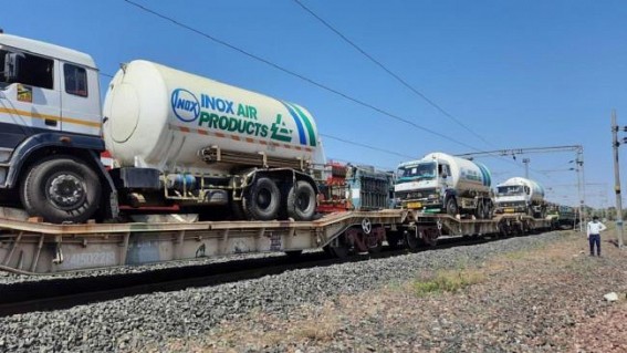 Railways delivers 1,195MT oxygen in 24 hrs, highest in a day