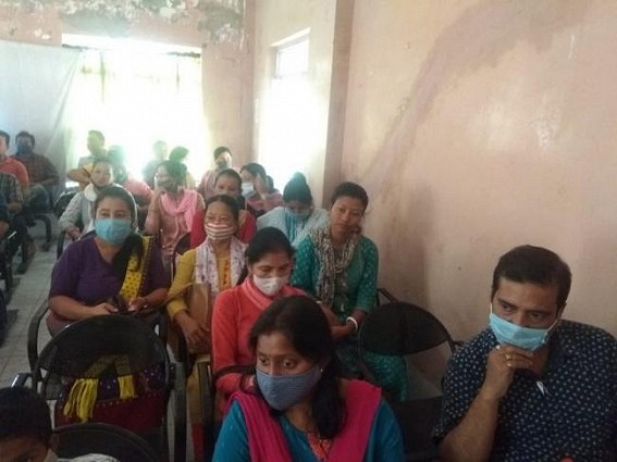 Biplab Deb Govt continues attempts to suppress 10323 Teachers' Voice : 'Justice for 10323 Teachers' meeting was stopped by force amid conference room was booked in advance at Rs. 1,500