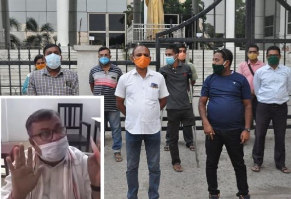10323 Teachers Accused Minister Ratanlal Nath for Misleading Public on SC's Verdict about 10323 Teachers' recruitment Guidelines, Asked him to Stop Press-Briefing amid Case Pending in Court 