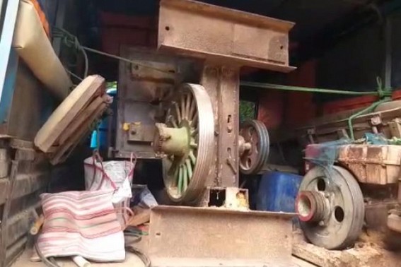 Illegal Saw Mill busted by Tripura Forest Dept