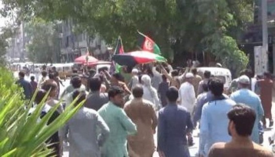 Taliban flag torn down in first signal of popular opposition