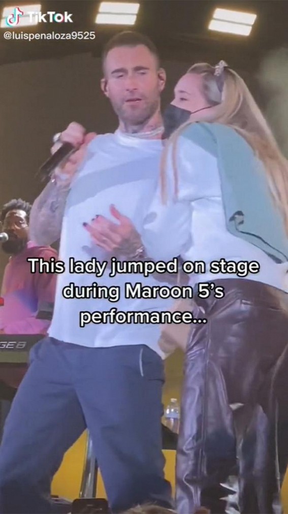 Adam Levine addresses fan grabbing him during Maroon 5 performance