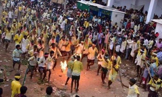 Dozens injured during traditional stick fighting in Andhra