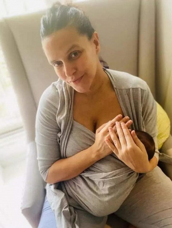 Neha Dhupia shares breastfeeding pic: 'Freedom to feed'