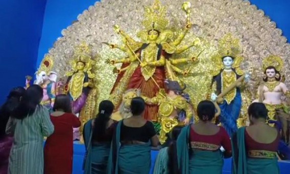 Agartala Naba Diganta Club puja inaugurated by ASHA Workers