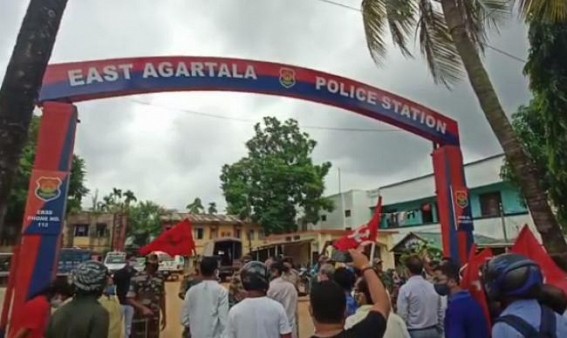 After BJP's Attack in Dhaleswar, CPI-M gheraoed East Aartala PS