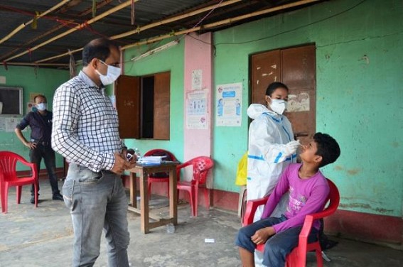 Covid Test : 1 out of 35 Tested Positive in Chandrapur market, Agartala