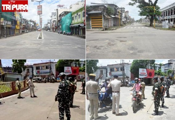 Curfew Implementation goes Successfully on Day-2 : Tight Vigilance to Ensure No Covid Norms Violation : Rs. 1,000 fine imposed on Law Breakers 