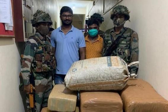 240 Kg Ganja was Seized by Assam Rifles at Jirania 