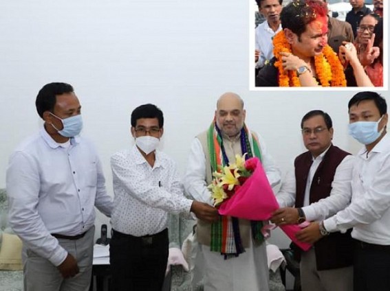After massive defeat in ADC Election with 'ZERO' seats, now IPFT's Mebar Jamatia conducts 'show-off' visit to Delhi with various demands