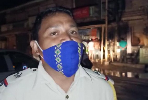 Fire engulfed a bike mechanic shop last night in Belonia Vidhyapith corner