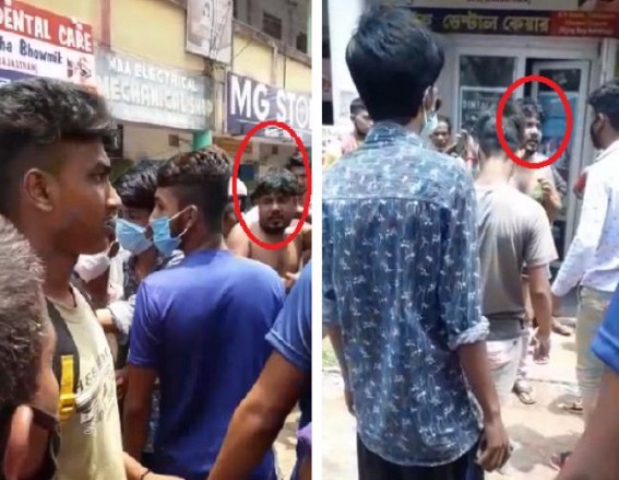 Teliamura turned into drug paradise : Locals caught a drug dealer red-handed at Ampi Chowmuhani, Teliamura