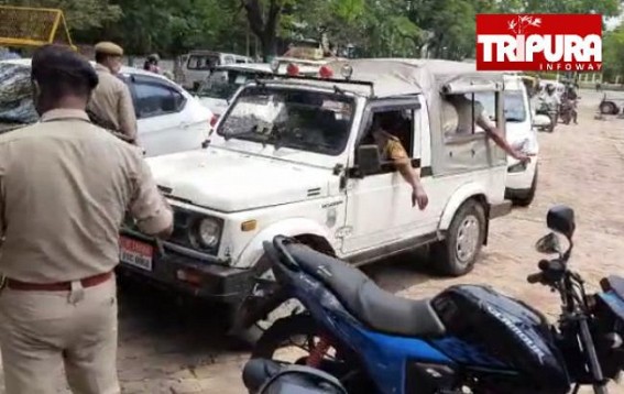Public Movement increased heavily on Curfew 2nd Day : Nakabandi on Circuit House Road, Strict Actions taken against Violators 