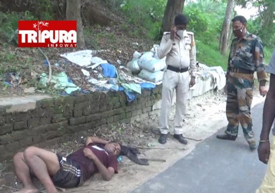 Nesha Mukt Tripura : Intoxicated Govt Staff was spotted Rolling on Road in Agartala amid Curfew