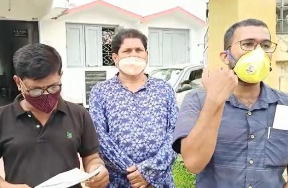 Crime and Corporation Control Awareness Society placed deputation to Belonia Fisheries Supervisor's Office to save a large ponds
