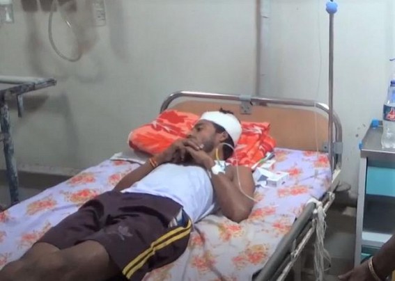 A youth was seriously injured after beaten up by BJP leader in Khowai