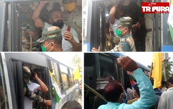 Price Hikes Continue amid Covid-19, but People Can't Protest due to Covid-19 : Peculiar Situations suffocate Common Men's lives, Agitators got Arrested in Agartala in Anti-Fuel-Price Protest 