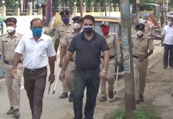 Vigilance Continues amid Corona Curfew : 1,000 Rupees Fines Imposed on 'Unmasked' public in Agartala