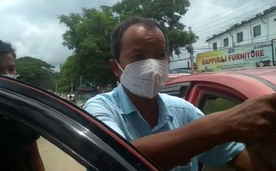 Ex-MLA's car hit with a Scooty in Agartala 