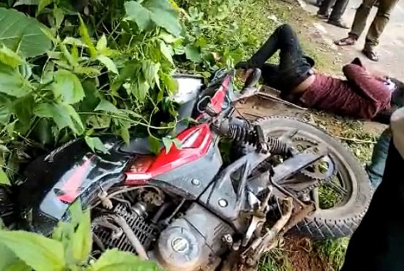 Reckless driving : 2 Injured in Belonia, referred to Gomati Dist Hospital
