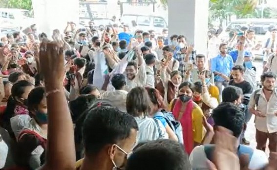 Tripura to take Online Exams in D.EL.ED, Students Celebrate at Education Office 
