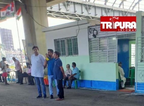 Tripura BJP MLA Asish Das was spotted in Bengal TMC Bhawan