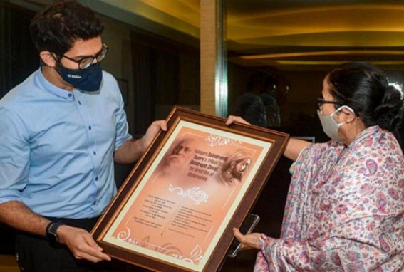 Mamata Banerjee meets Shiv Sena leaders Aaditya Thackeray, Sanjay Raut