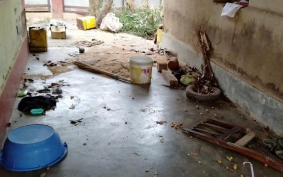 Mafia Raj ! Opposition families were attacked by Face-Covered BJP Goons as they joined CPI-M's massive Rally in Agartala : Houses Vandalized, Attacks on Women, Old People 