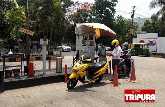 Petrol and Diesel prices Raised after Assembly Elections : Agartala Petrol Price Rs. 90.85, Diesel Price Rs. 82.64 on Tuesday
