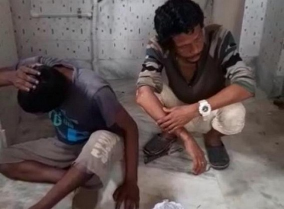 Nesha Mukt Tripura ? Two Drug peddlers were caught red handed by public at Radhanagar area