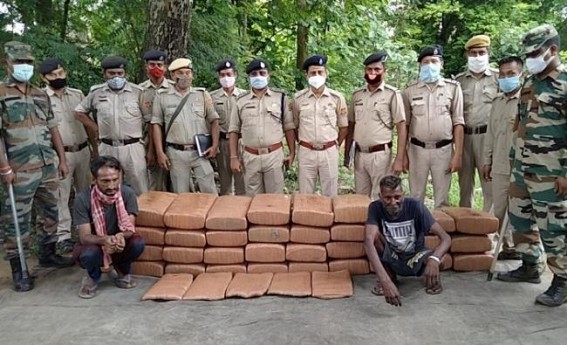 380 Kg Ganja was Seized by Teliamura Police 