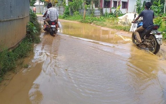 Pathetic Road Condition at AMC Ward No-1 