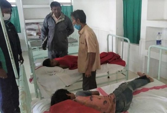 One died and two minors were injured in two separate landslides in Belonia