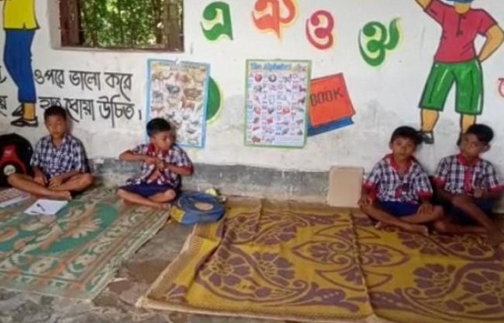 Shortage of Drinking water, School teacher and terrible shapes of Class Rooms, Toilets in Prabhapur SB School