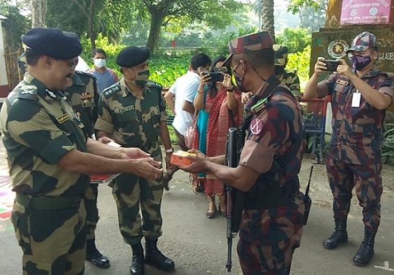 BSF, BGB exchanged sweets on Deepabali